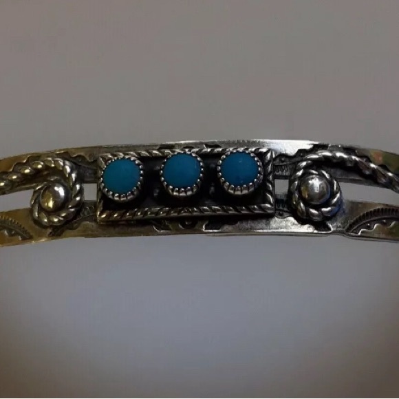 Genuine Turquoise Cuff - Picture 4 of 8